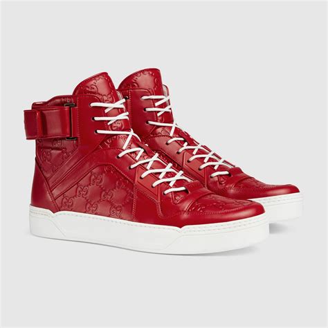 gucci signature hi top sneakers|Gucci high top men's sneakers.